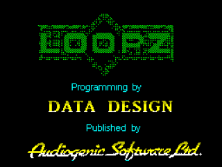 Loopz title screen for ZX Spectrum