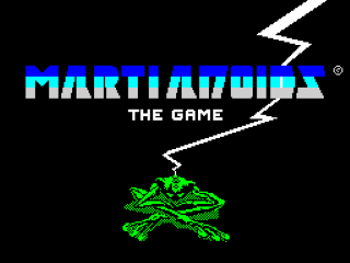 Martianoids title screen for ZX Spectrum