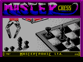 Master Chess title screen for ZX Spectrum