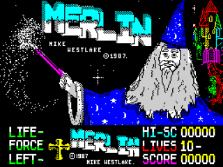 Merlin title screen for ZX Spectrum
