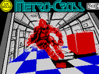 Metro-Cross title screen for ZX Spectrum