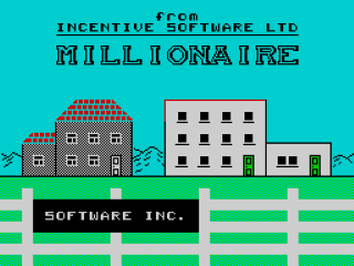 Millionaire title screen for ZX Spectrum