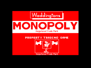 Monopoly title screen for ZX Spectrum