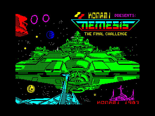 Nemesis title screen for ZX Spectrum