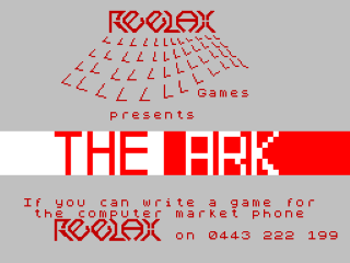 Noah title screen for ZX Spectrum