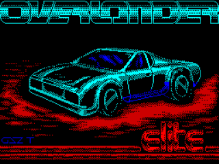 Overlander title screen for ZX Spectrum