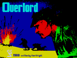 Overlord title screen for ZX Spectrum
