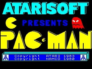 Pac-Man title screen for ZX Spectrum