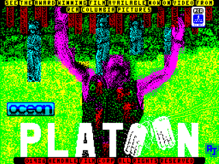 Platoon title screen for ZX Spectrum