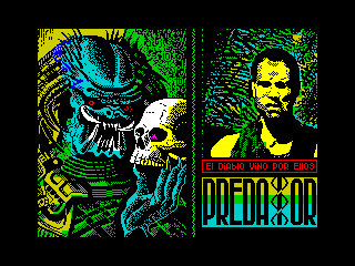 Predator title screen for ZX Spectrum