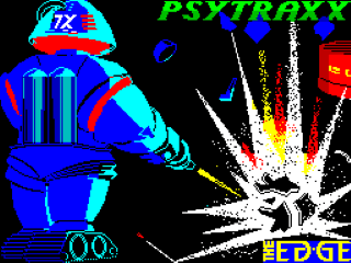 Psytraxx title screen for ZX Spectrum
