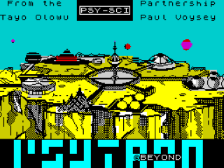 Tron title screen for ZX Spectrum