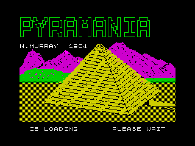 Pyramania title screen for ZX Spectrum