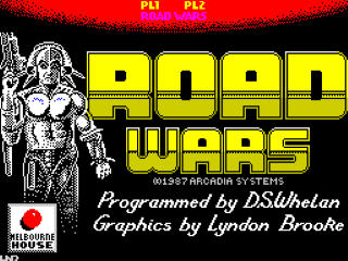 Roadwars title screen for ZX Spectrum