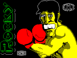 Rocky title screen for ZX Spectrum