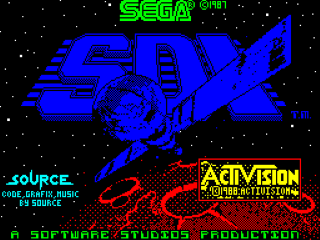 SDI title screen for ZX Spectrum