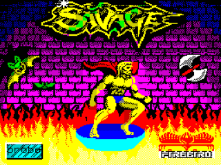Savage title screen for ZX Spectrum