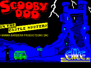Scooby Doo title screen for ZX Spectrum