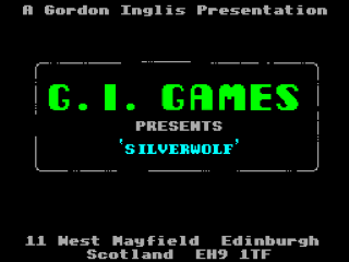 Silverwolf title screen for ZX Spectrum