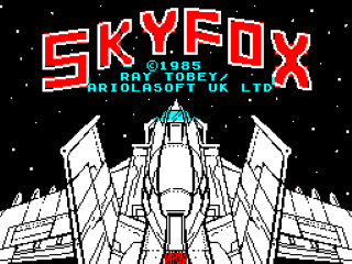 Skyfox title screen for ZX Spectrum