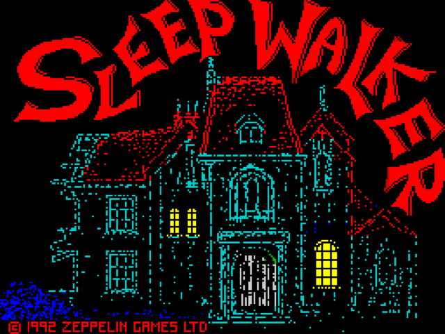 Sleepwalker title screen for ZX Spectrum