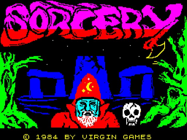 Sorcery title screen for ZX Spectrum