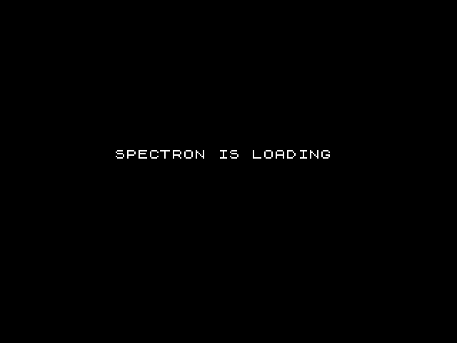 Tron title screen for ZX Spectrum