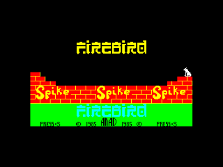 Spike title screen for ZX Spectrum