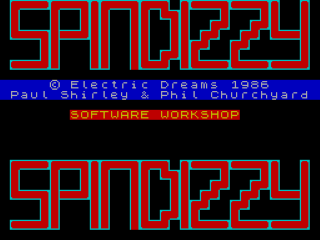 Spindizzy title screen for ZX Spectrum