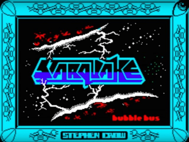 Starquake title screen for ZX Spectrum