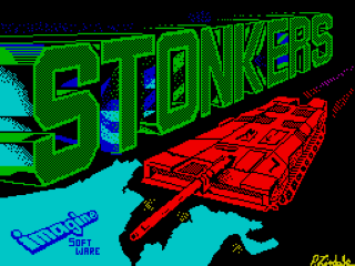 Stonkers title screen for ZX Spectrum