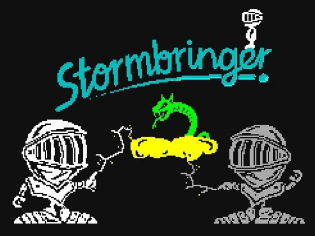 Stormbringer title screen for ZX Spectrum