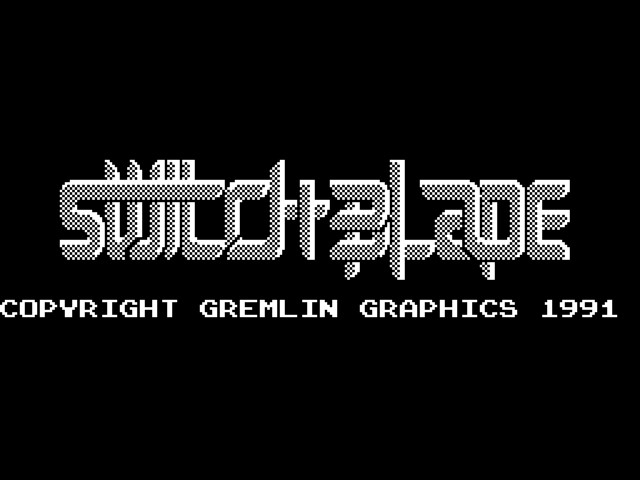 Switchblade title screen for ZX Spectrum