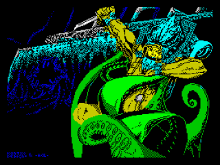Titan title screen for ZX Spectrum