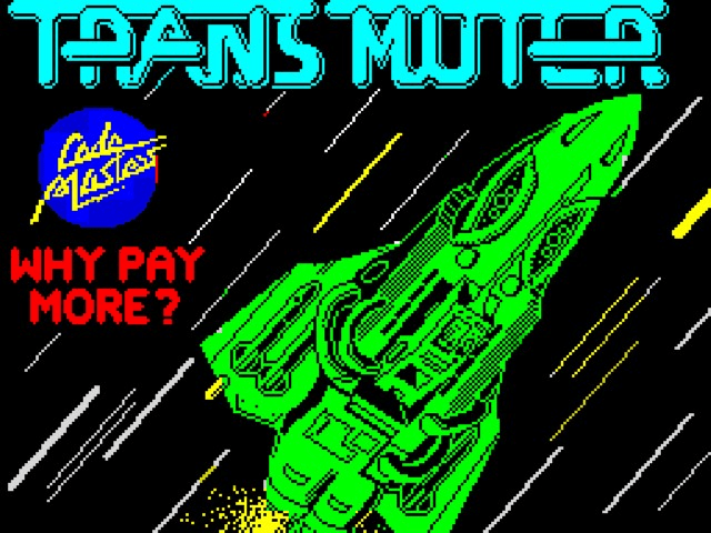 Transversion title screen for ZX Spectrum