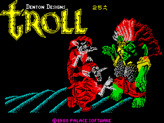 Troll title screen for ZX Spectrum