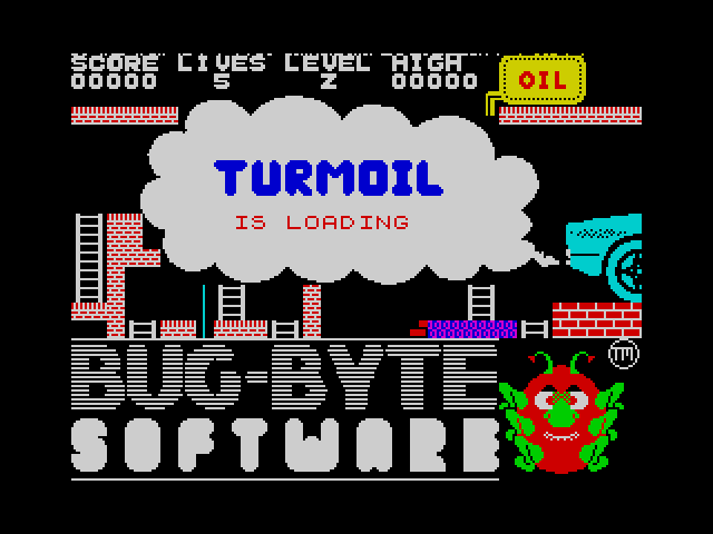 Turmoil title screen for ZX Spectrum