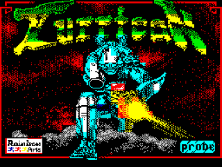 Turrican title screen for ZX Spectrum
