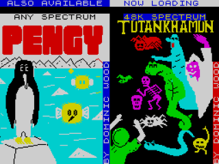 Tutankhamun title screen for ZX Spectrum