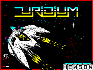 Uridium title screen for ZX Spectrum