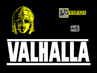 Valhalla title screen for ZX Spectrum