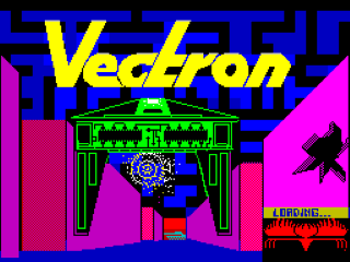 Tron title screen for ZX Spectrum