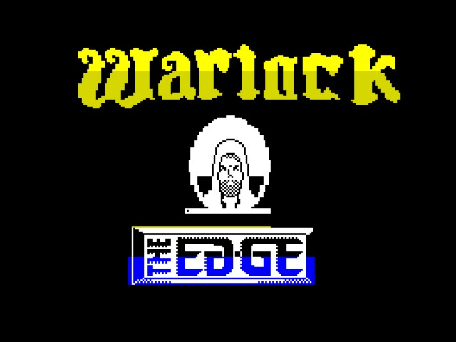 Warlock title screen for ZX Spectrum