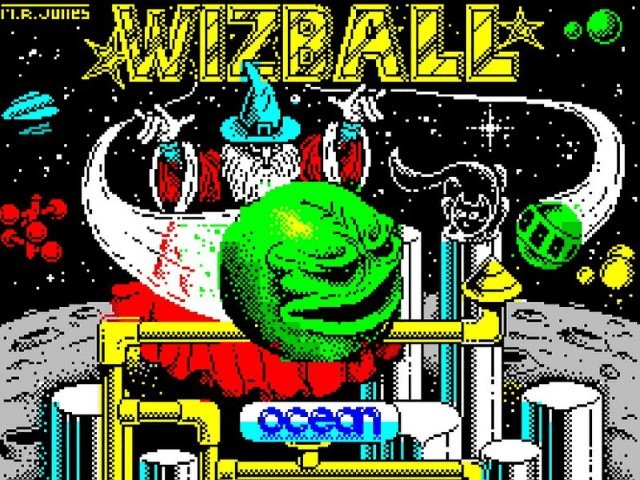 Wizball title screen for ZX Spectrum
