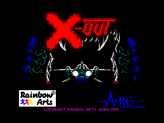 X-Out title screen for ZX Spectrum