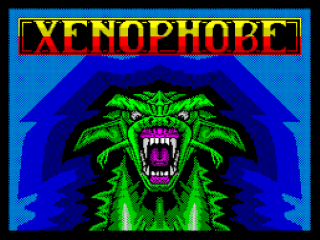 Xeno title screen for ZX Spectrum
