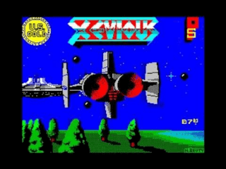 Xevious title screen for ZX Spectrum
