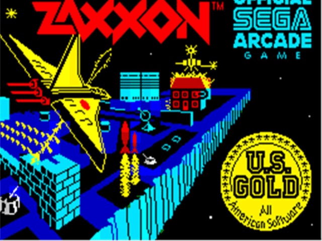 Zaxxon title screen for ZX Spectrum