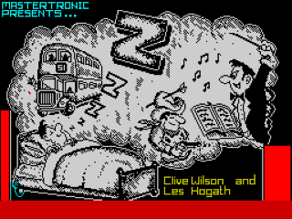 Zzzz title screen for ZX Spectrum