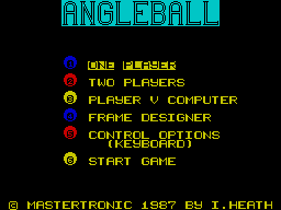 Angle Ball title screen for ZX Spectrum